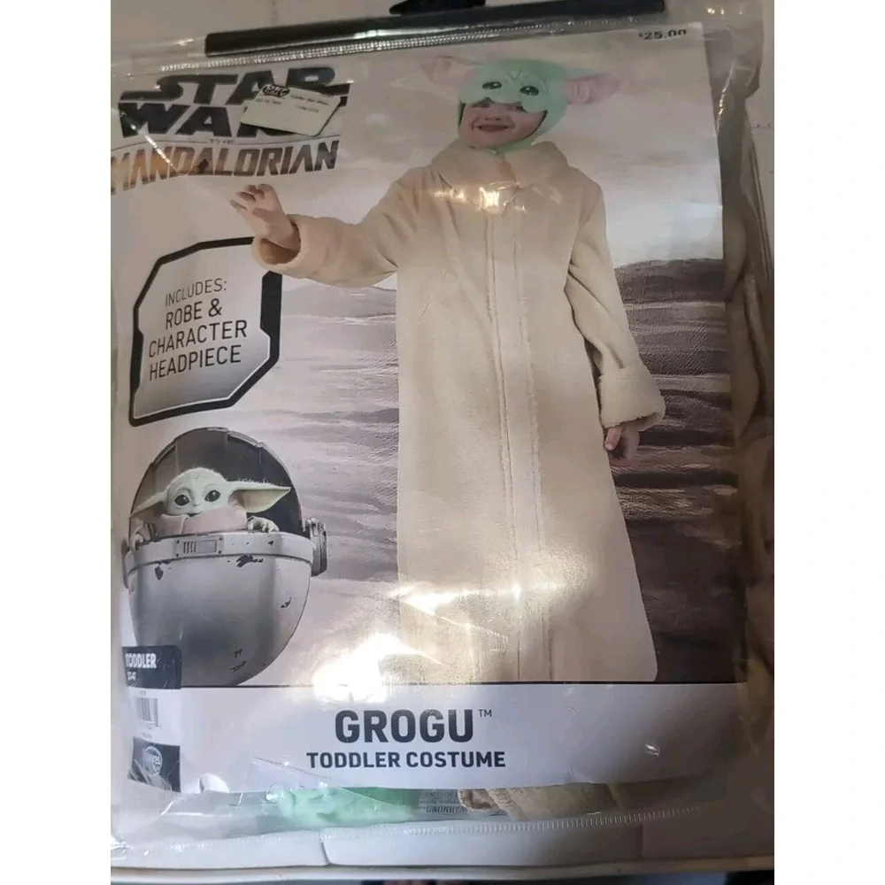 Jazwares Star Wars The Mandalorian GROGU Toddler Costume Size 3T-4T New